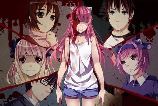 Elfen Lied, girl, anime, HD wallpaper