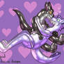 nyx and vex pooltoy Art Fight attack #7