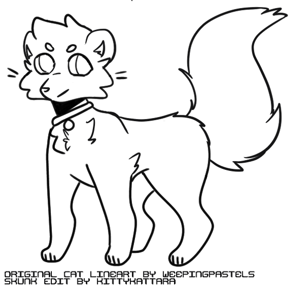 Skunk Edit Transparent | F2U Skunk Base by KittyKattara on DeviantArt
