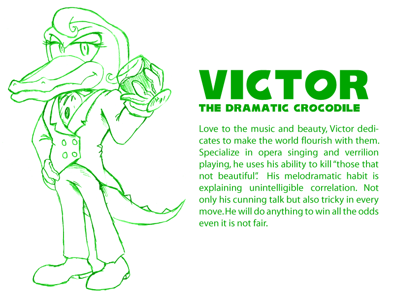 Victor - dramatic crocodile