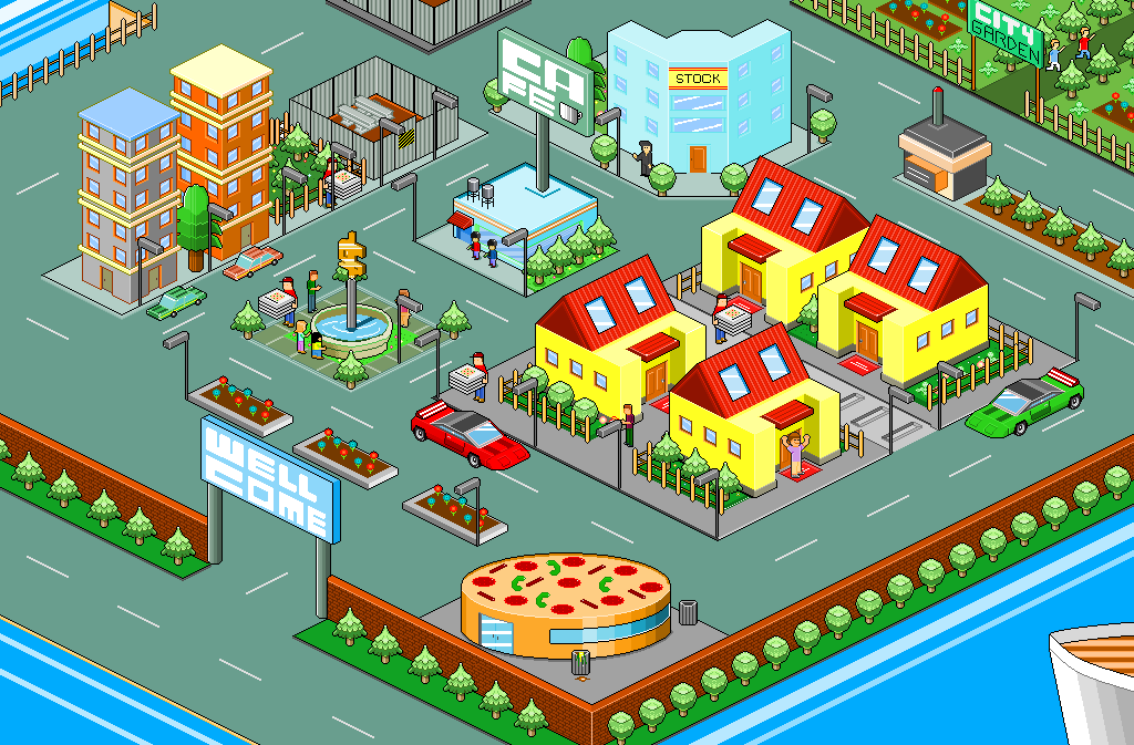 Pixel Simulation City Pixel City Landscape by DeathByLaugh on DeviantArt