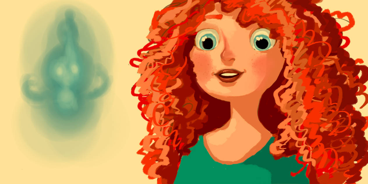 Merida and Wisp by ReSpekt88 on DeviantArt