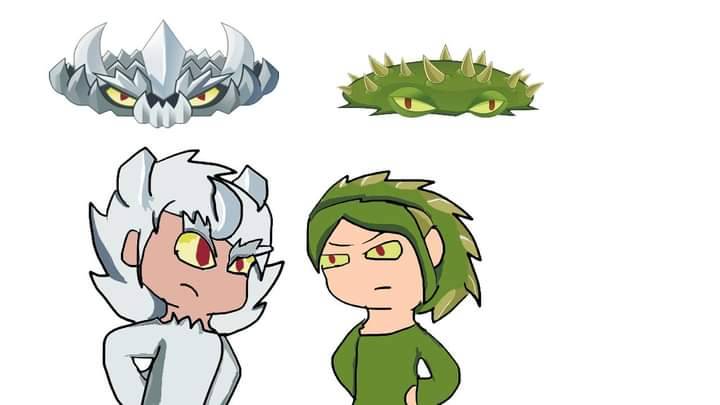 Pinchoica Pinchohierba y Pinchoroca Pvz2 (humanized) by Loladoll176 on DeviantArt