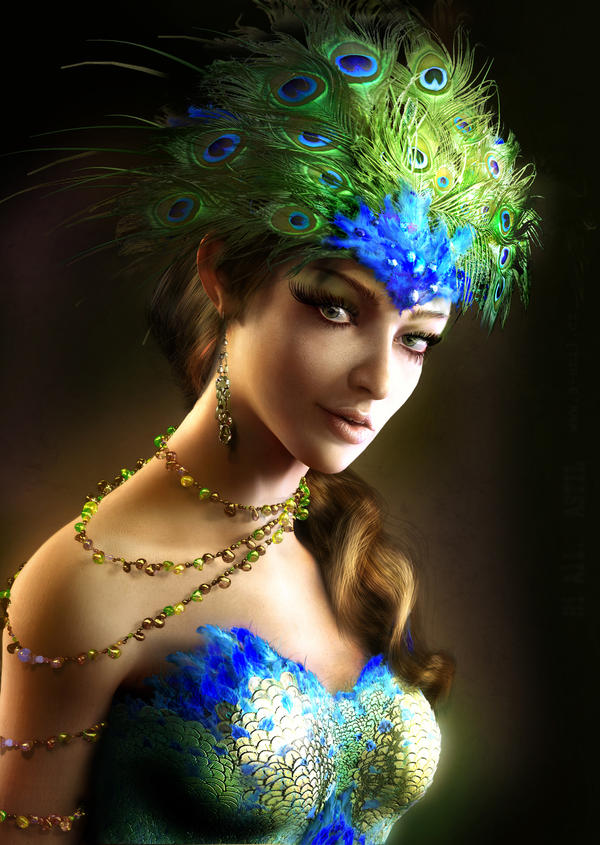 Peacock woman