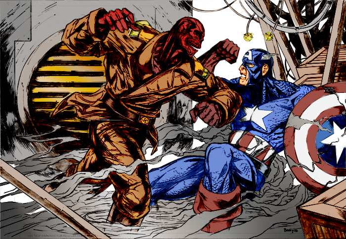 Captain America VS Red Skull