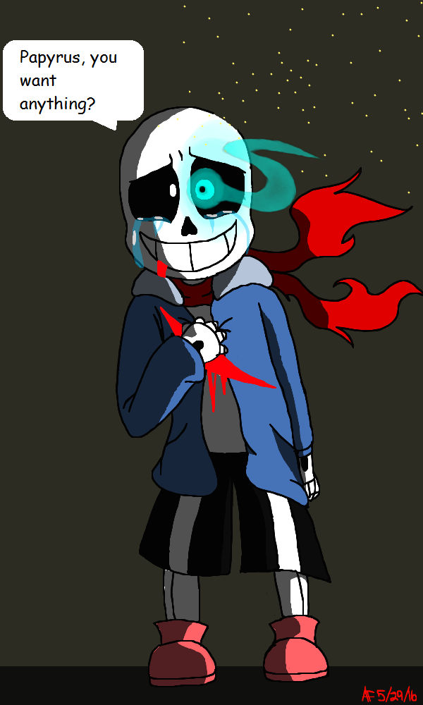 Someone asked for killer sans! I hope they like it.oh and! If you want a  sans or papyrus or any undertale AU character drawn I'll do it! :  r/Undertale