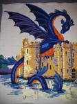 Crochet Dragon blanket by jetsmillion