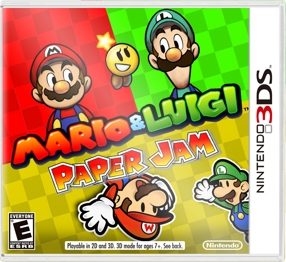 Mario and Luigi Paper Jam Boxart by Fawfulthegreat64 on DeviantArt