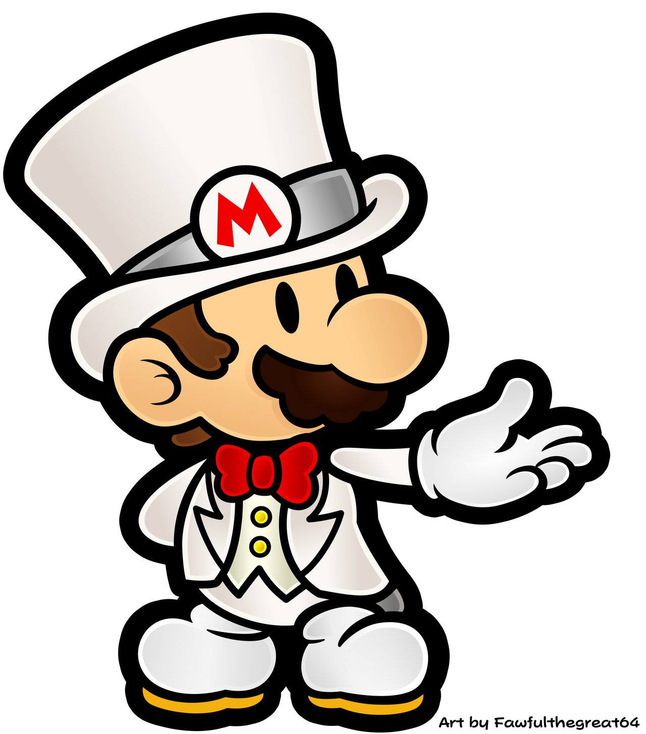 Paper Mario Wedding Tux by Fawfulthegreat64 on DeviantArt