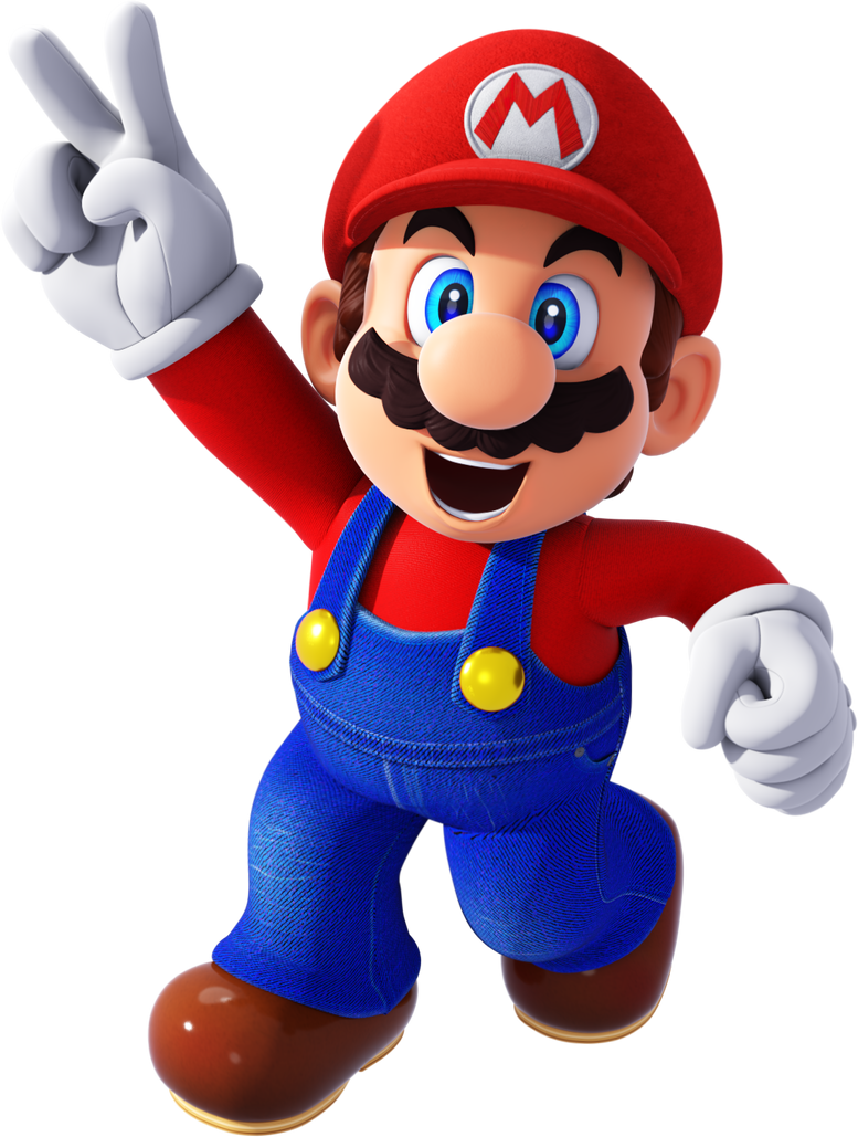 Mario Think Sign Mario Peace-sign Render 2021 by Fawfulthegreat64 on DeviantArt