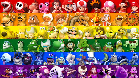 Super Mario Pride Flag by Fawfulthegreat64