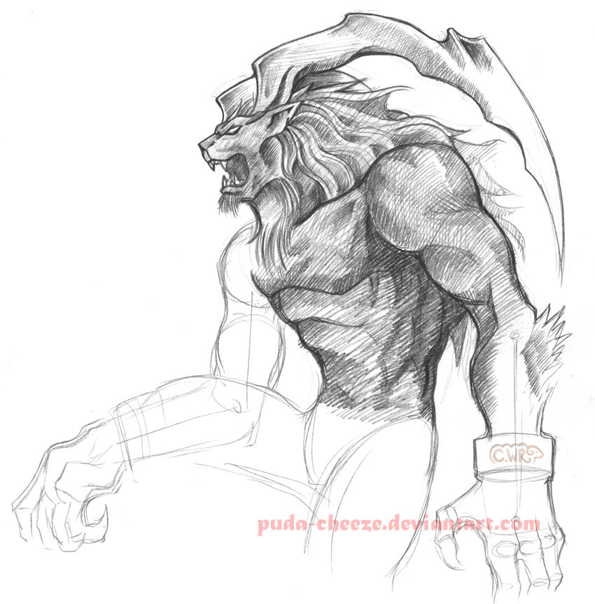 Drawing - Ifrit