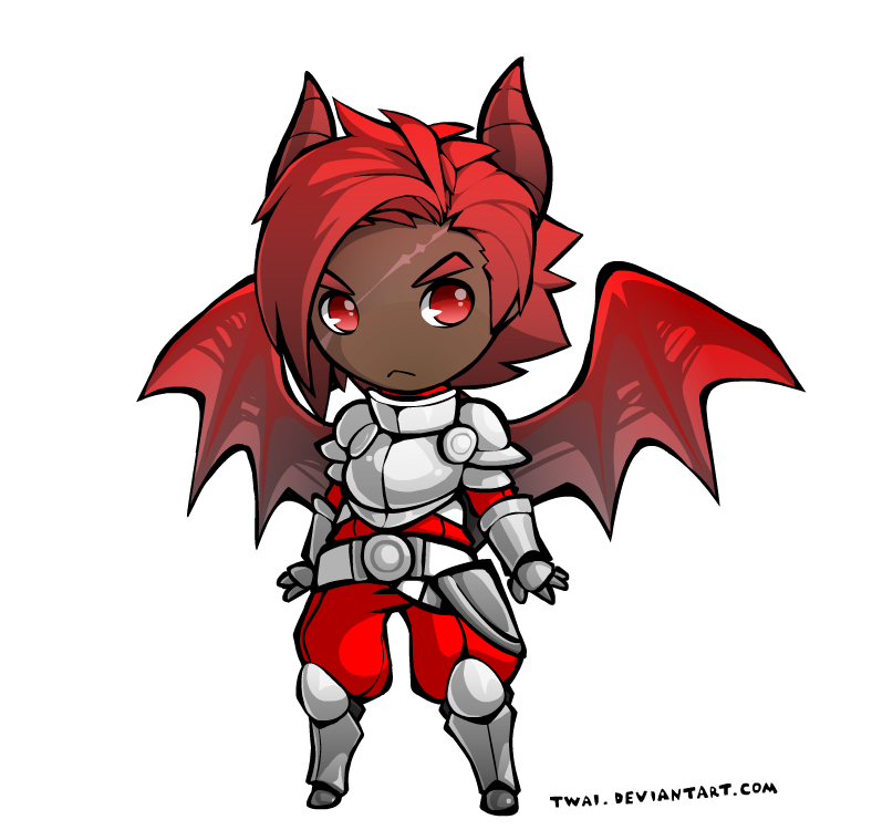 My warrior chibi red by wilkar911 on DeviantArt