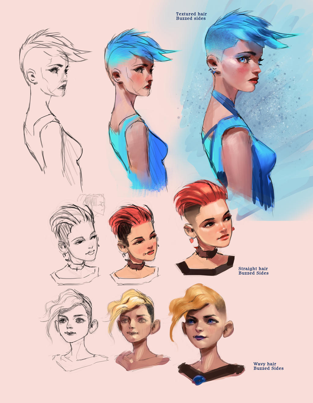 Female hair styles tutorial by medders on DeviantArt