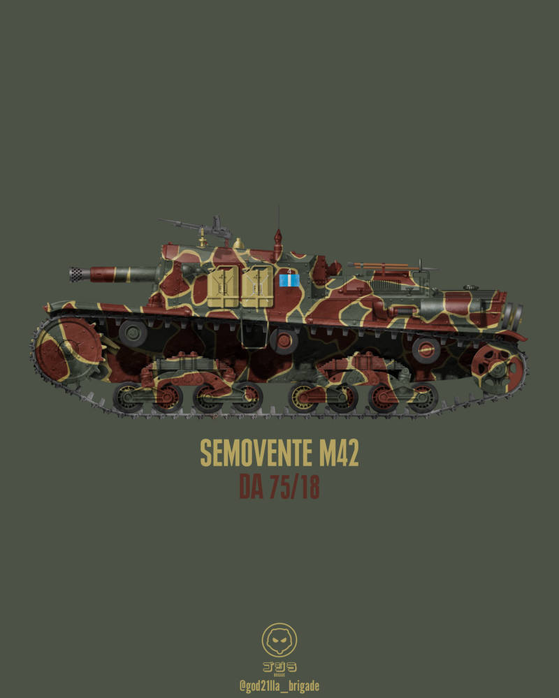 Semovente M42 da 75/18 by God21lla on DeviantArt