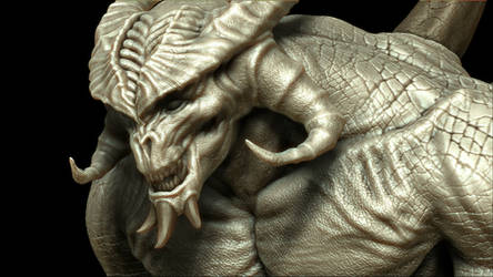 Diablo Fan Art - Zbrush Sculpt Close up