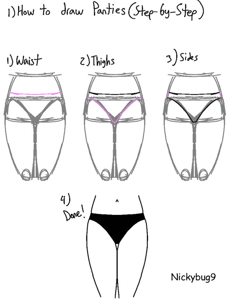 How to Draw Panties: Step-By-Step by nickybug9 on DeviantArt