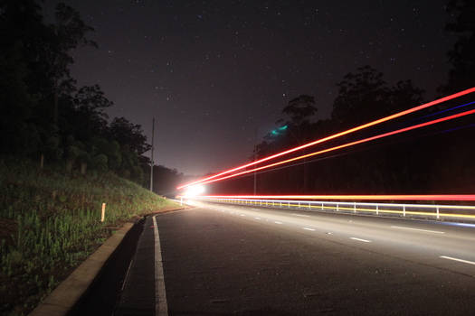 lights on the highway