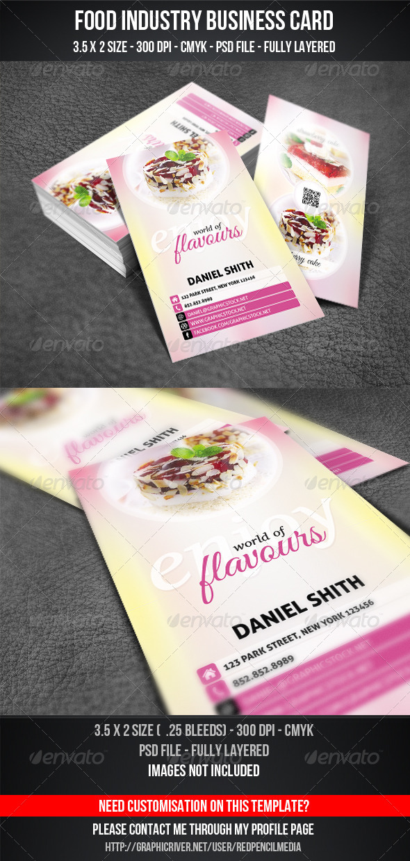 Food Industry Business Card