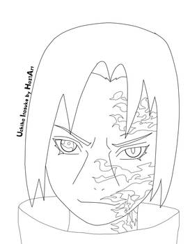 Uchiha Itasuke -lineart-