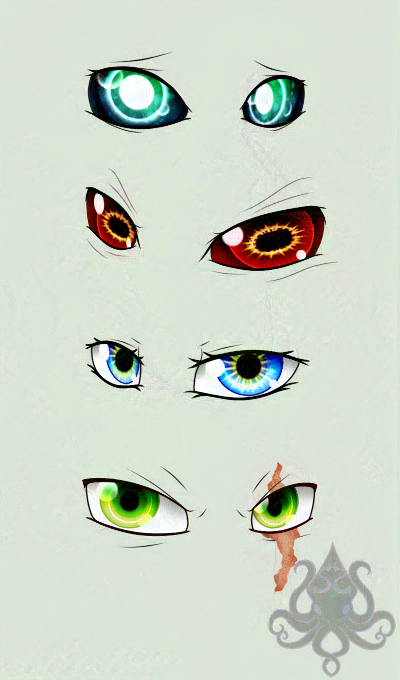 Oc Eye Types OC Eyes - batch 2 by Sephiius on DeviantArt