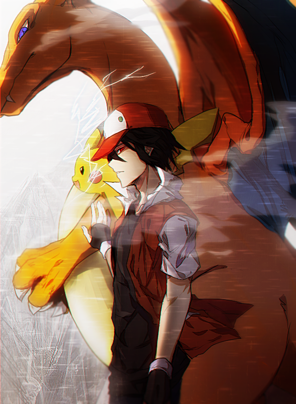 Pokemon Trainer Red (Anime Style) by ryanly64 on DeviantArt