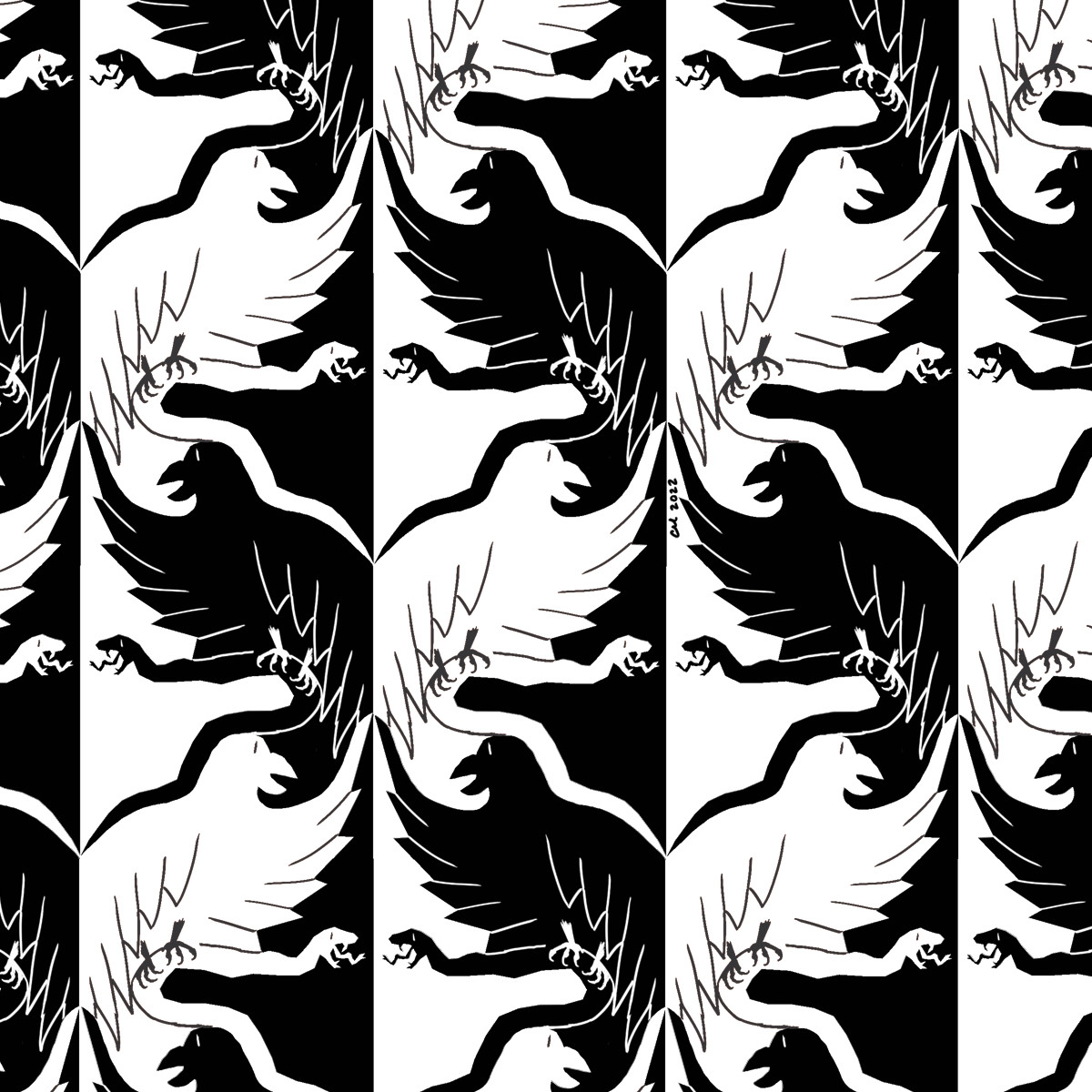 Tesselatted Insect Pattern Eagle and Snake Tessellation by StarfleetWizard on DeviantArt
