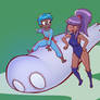 Orbis and Kandy with a ghost