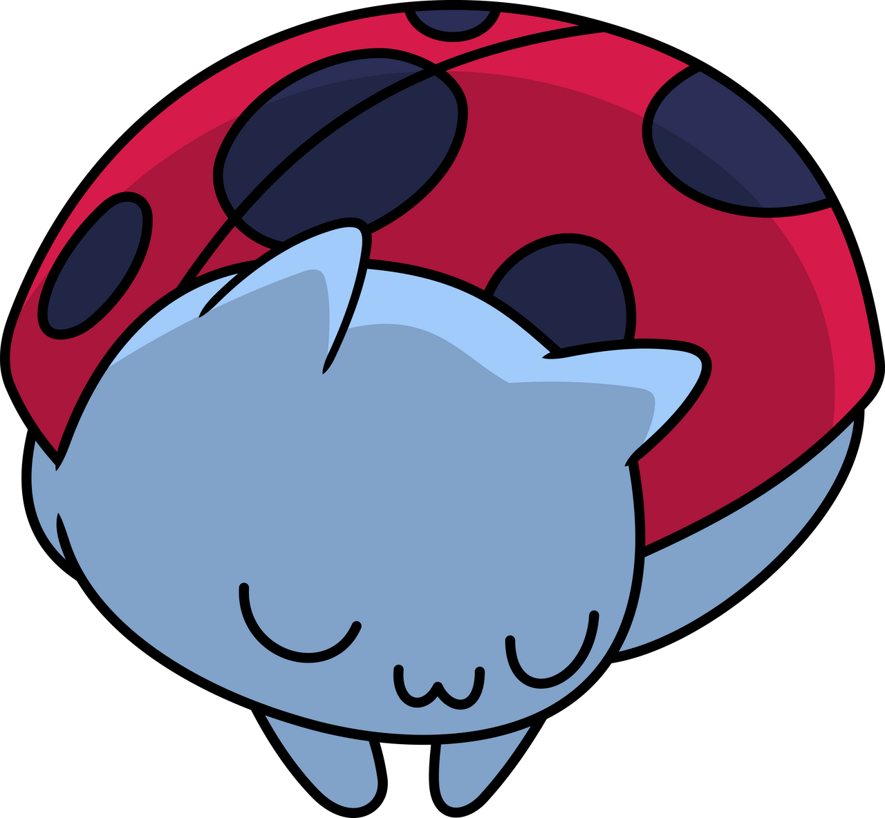 Catbug naptime by DewlShock on DeviantArt