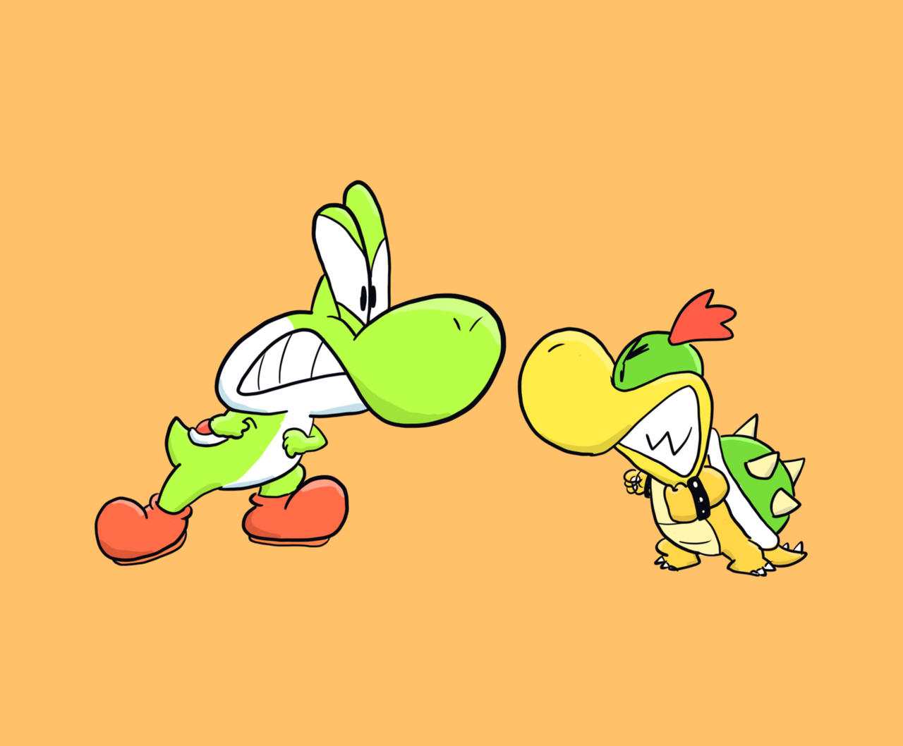 Yoshi Angry At Baby Bowser By ToonDreamer On DeviantArt yoshi-angry-at-baby-bowser-by-toondreamer-on-deviantart