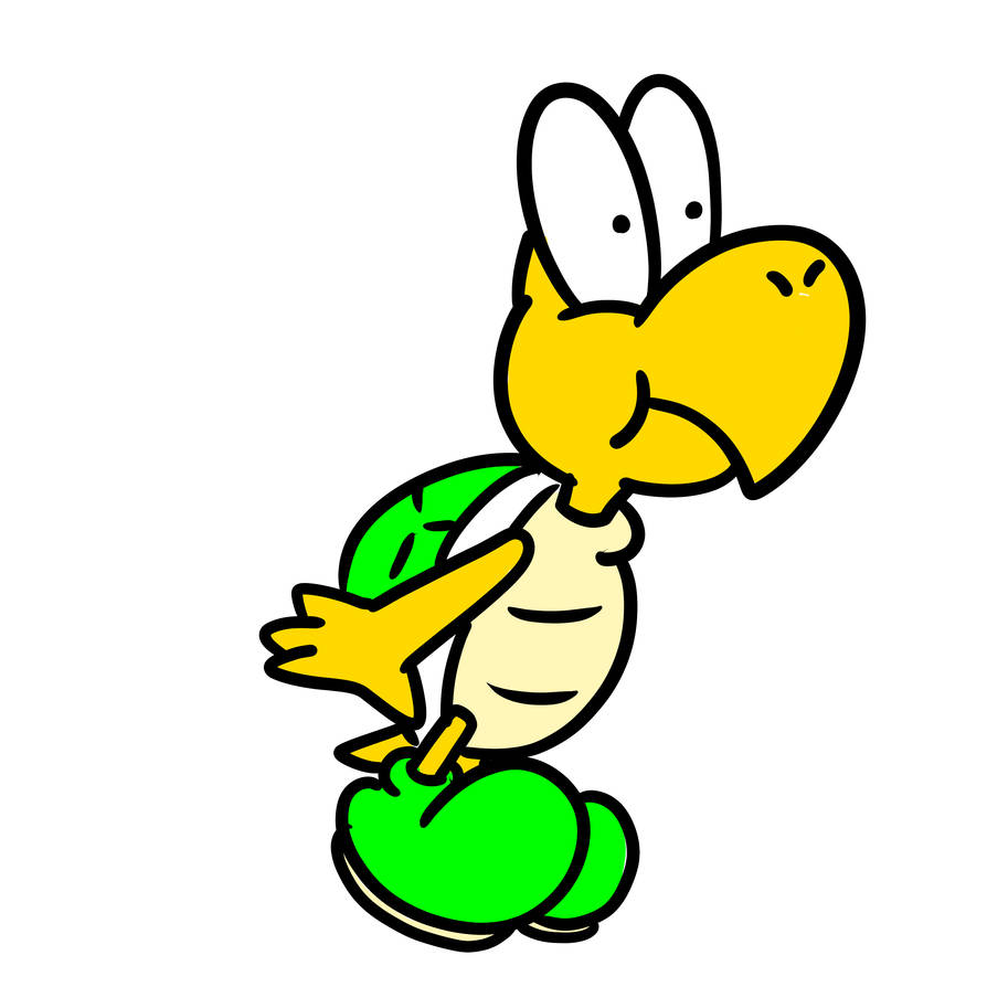 Kopa Scared Shocked Koopa Troopa by ToonDreamer on DeviantArt