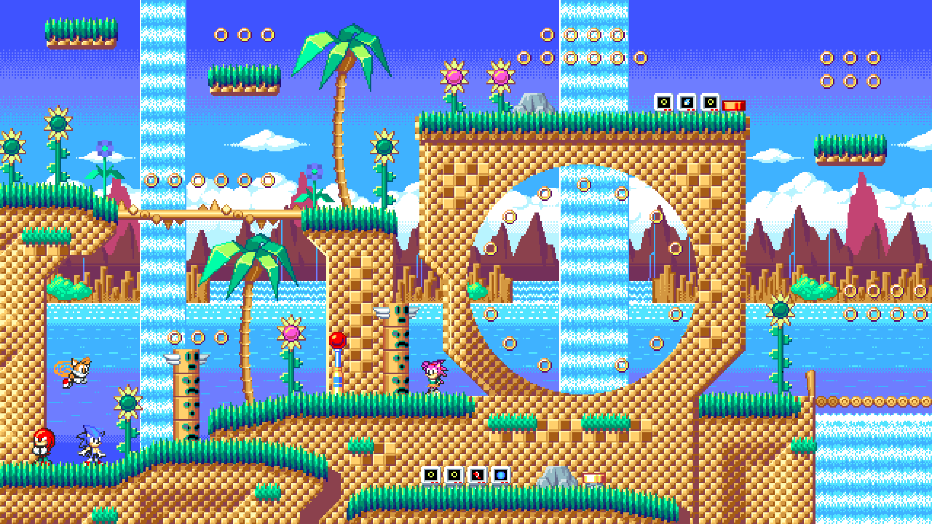 Green Hill Zone Sprites Remastered by SuperMarioFan1lq on DeviantArt