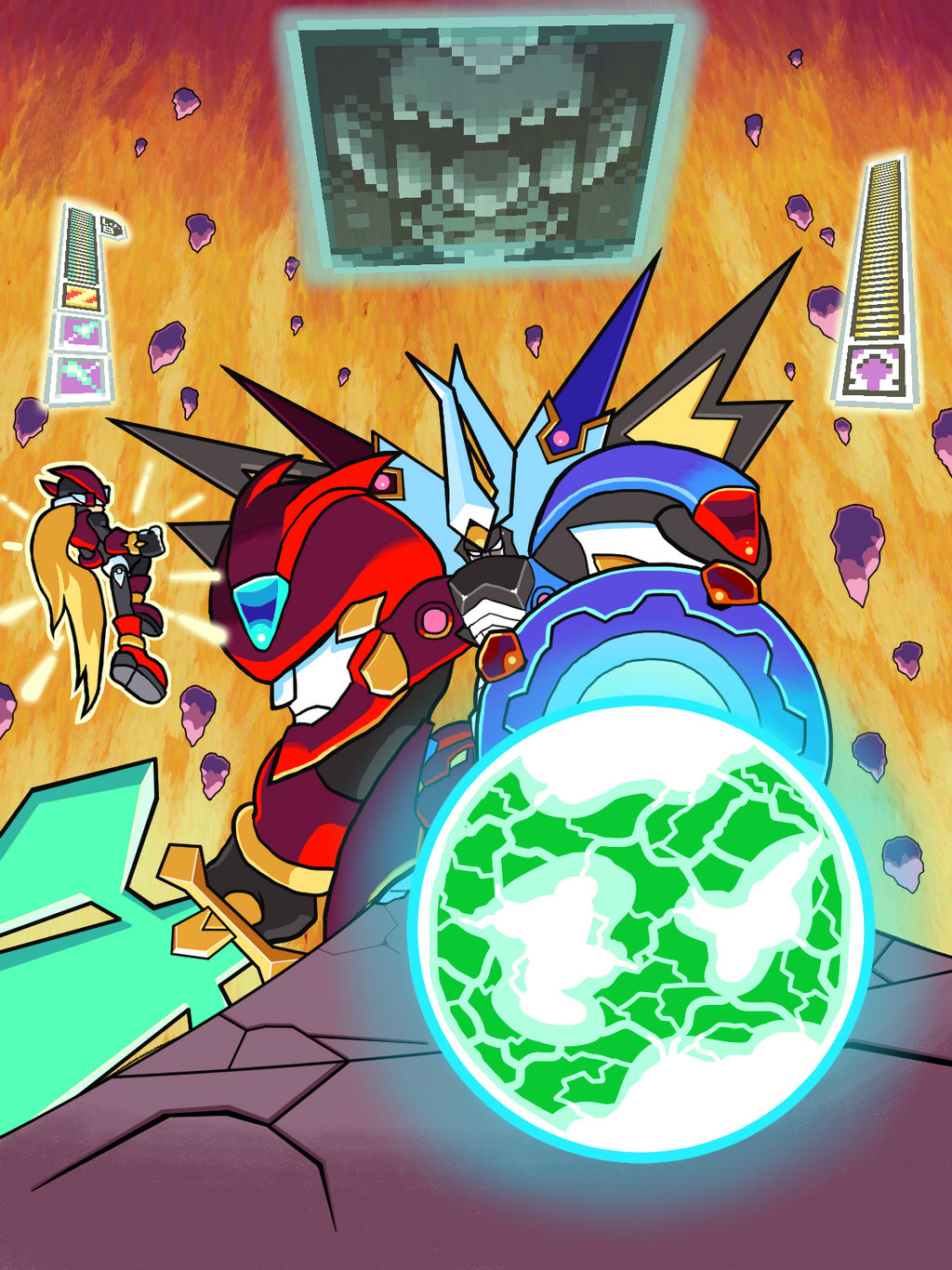 Zero Vs. Fusion Omega by ScepterDPinoy on DeviantArt