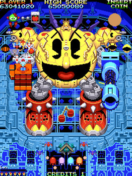 Pac Man Mecha Boss Shmup