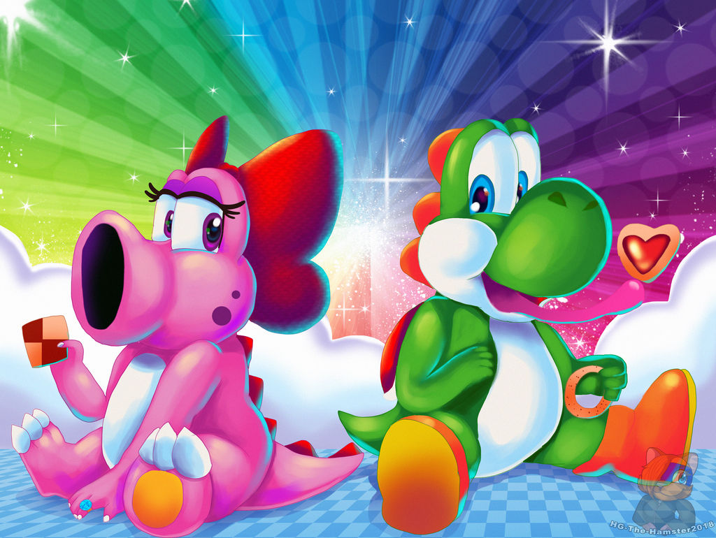 Yoshi cookies by HG-The-Hamster