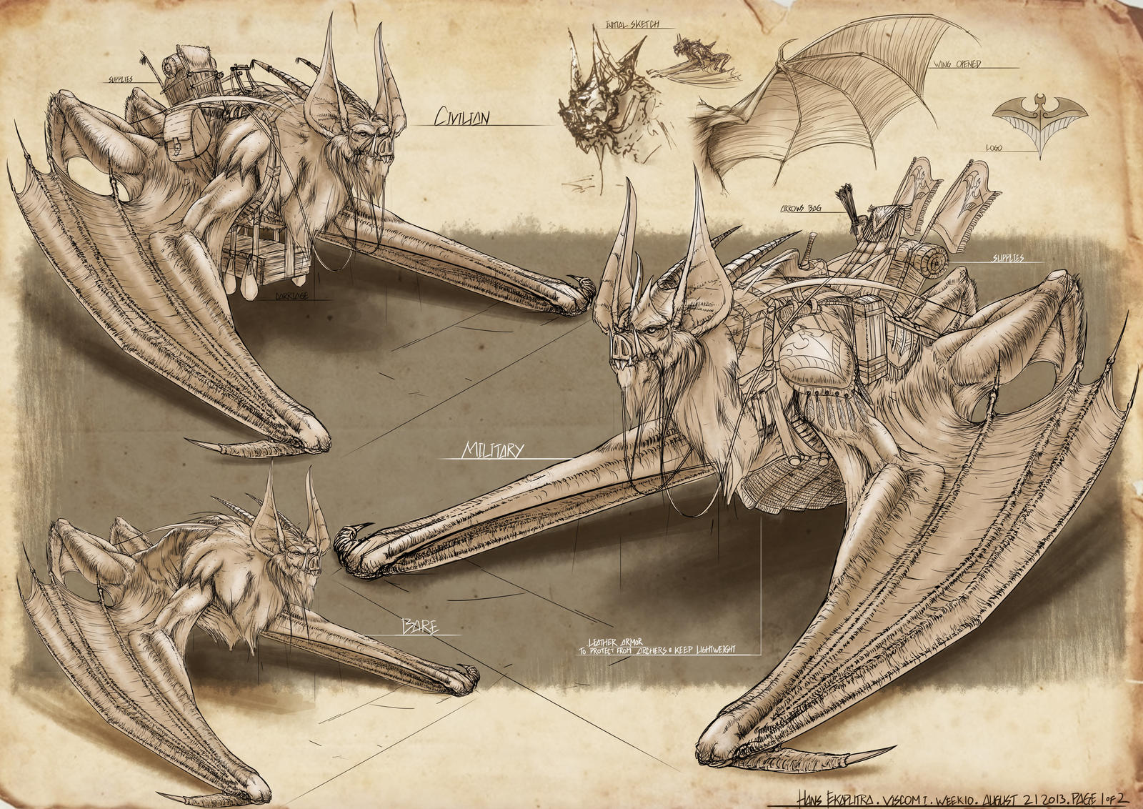Giant Bat Java Creature Mount - Giant Bat by Hirooyuuki on DeviantArt