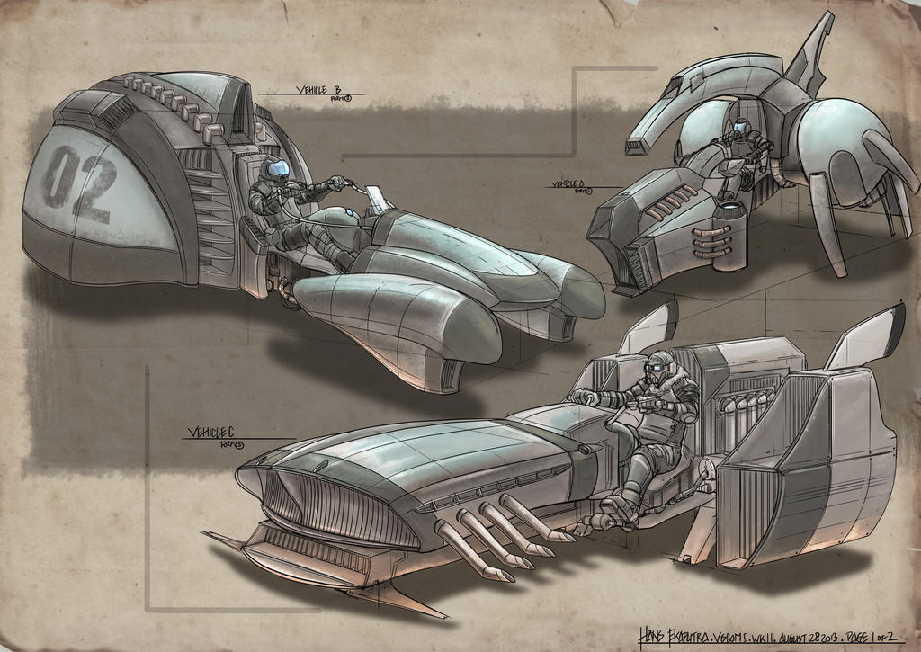 Vehicle Design - 1 by Hirooyuuki on DeviantArt