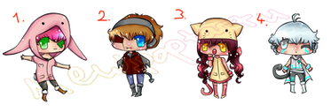 Chibi Adoptable's Set 5:CLOSED