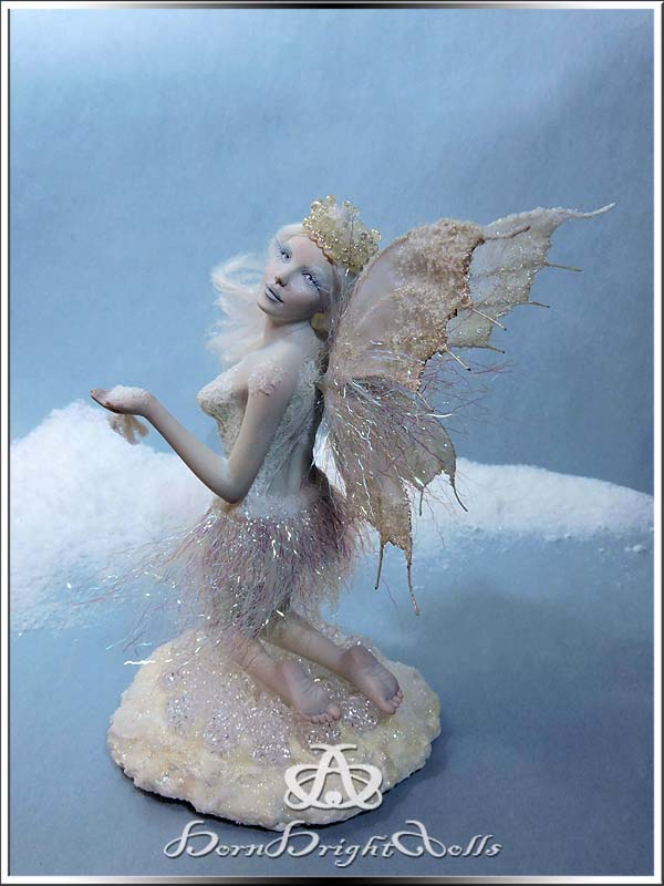 Winter's Frost Fairy #102 OOAK Sculpture