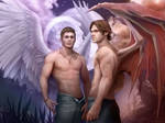 Michael and Lucifer by NaSyu