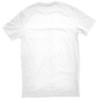 Camiseta blanca silueteada atras