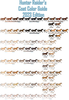 Hunter-Raider's 2023 Horse Coat Color Guide