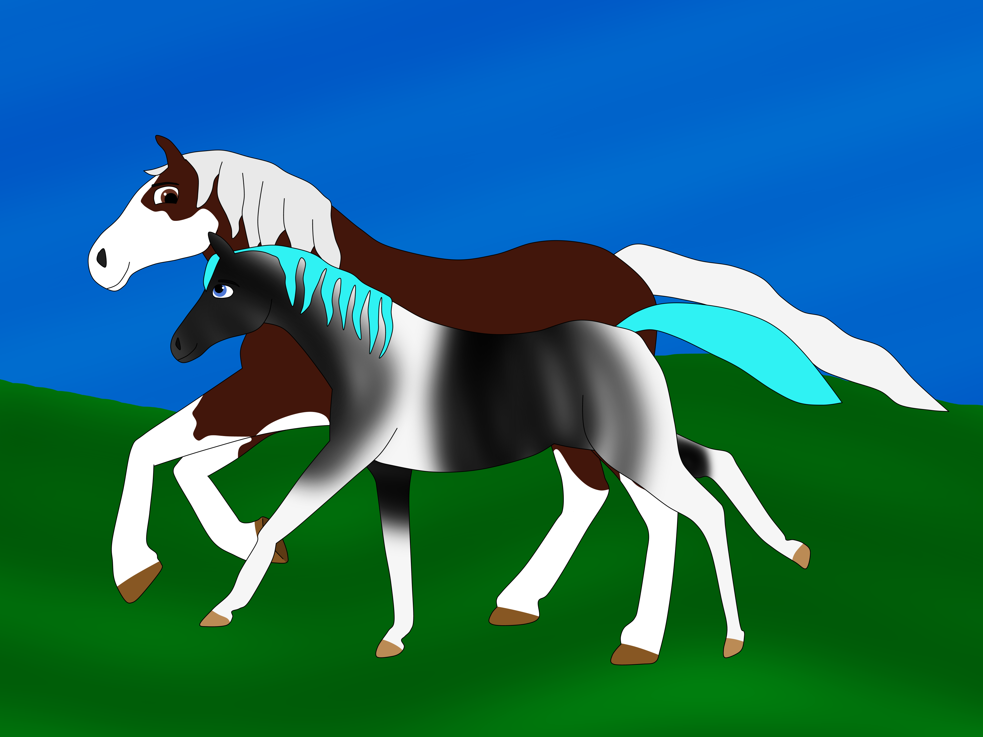 Wild horse island Roblox Friesian horse in 2023
