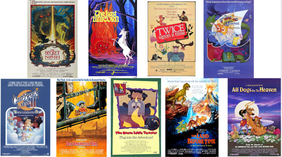 My favorite animated movies from the 80s by LBK-Productions on DeviantArt