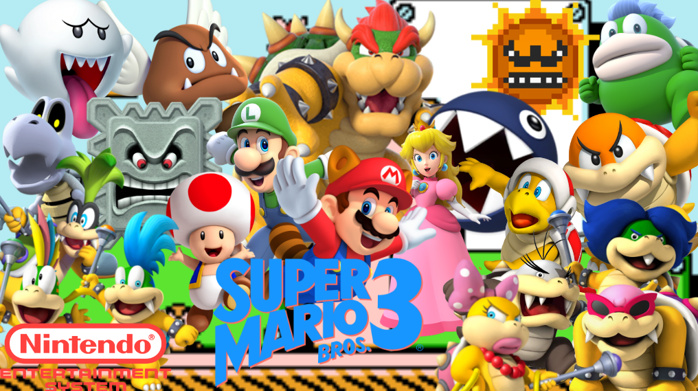 Smb3 Characters Super Mario Bros. 3 Poster by LBK-Productions on DeviantArt