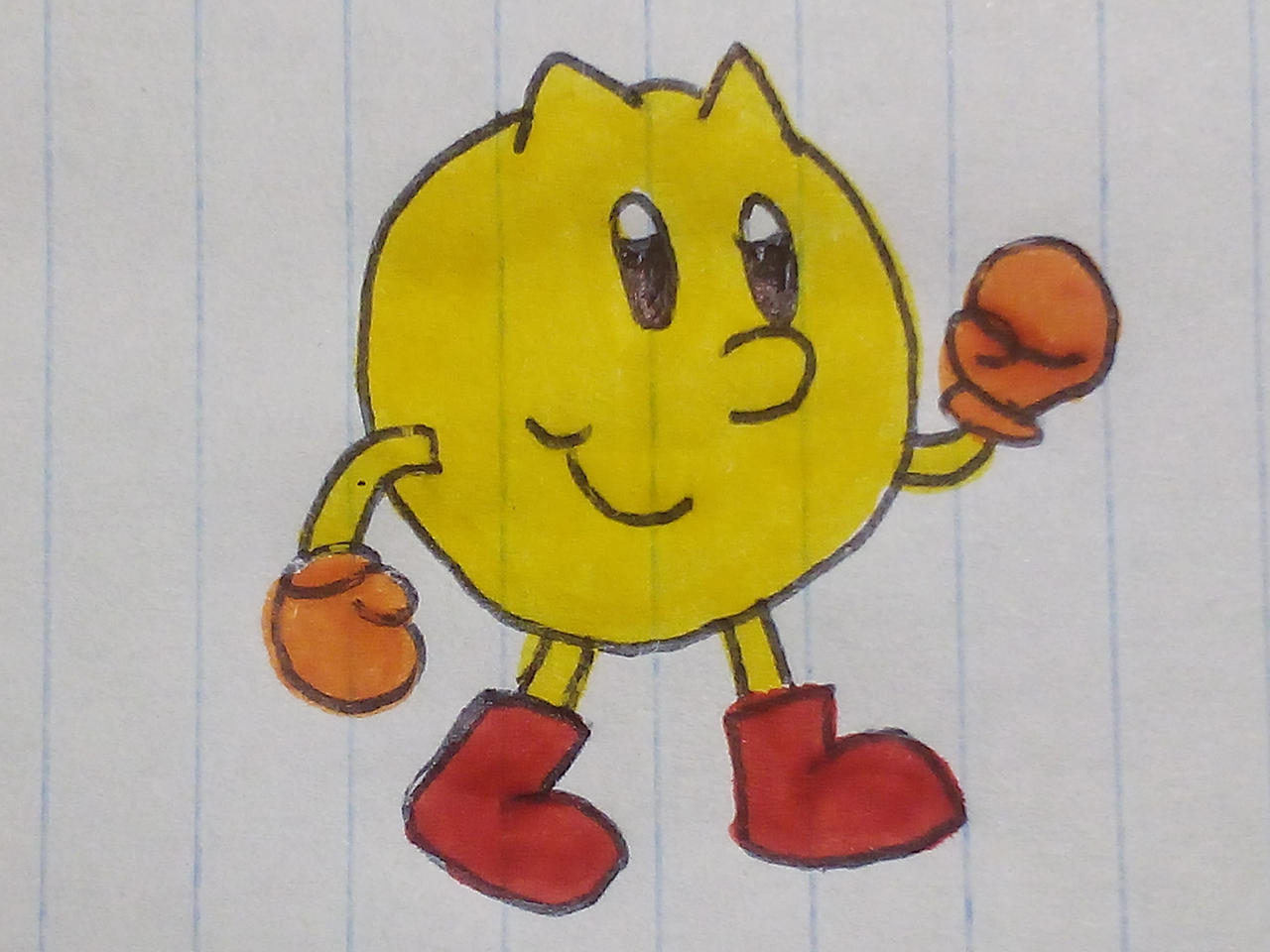 Pac Man talking a walk by LBK-Productions on DeviantArt