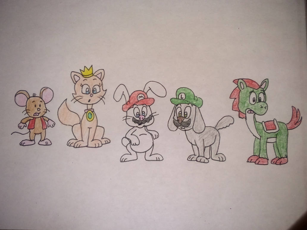 Mario and Friends.....as ANIMALS??? by LBK-Productions on DeviantArt