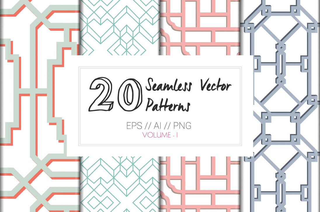 Seamless Vector Geometric Patterns by annoohedetenat on DeviantArt