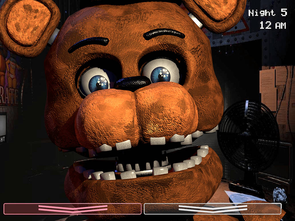Withered Freddy Fazbear Jumpscare, withered , old , freddy
