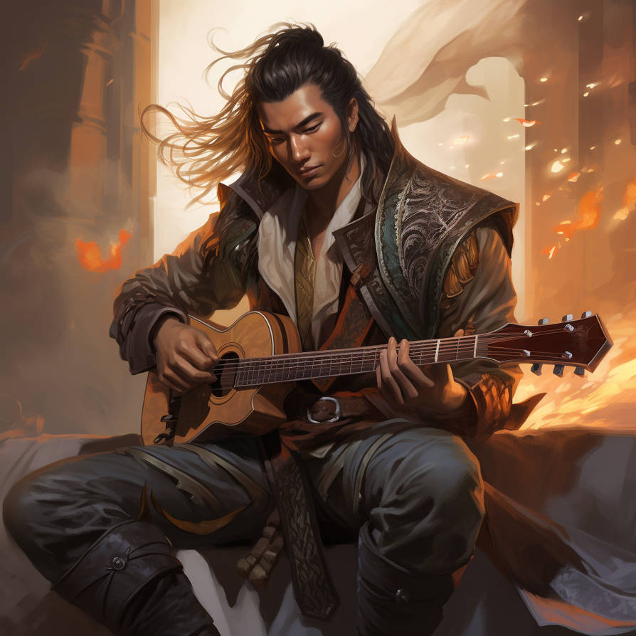 Fantasy Human Bard by AtmosphericKitten on DeviantArt